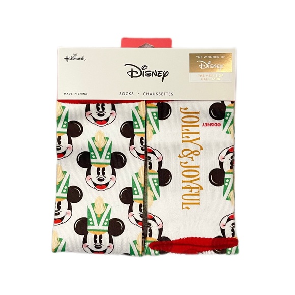 ✨🆕♥️🏰HALLMARK:THE WONDER OF DISNEY, THE HEART OF HALLMARK NUTCRACKER SOCKS🏰♥️ - Picture 4 of 7